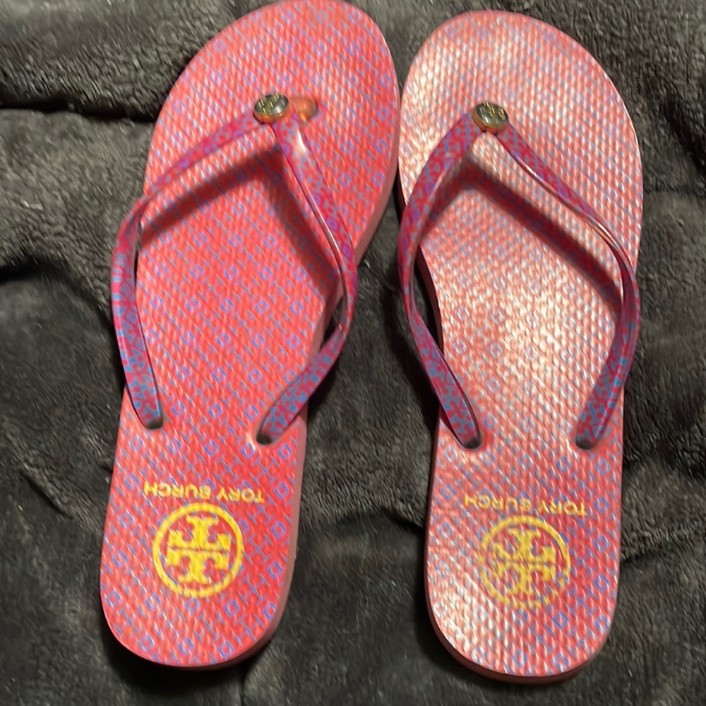 Tory Burch size 9 flip flops